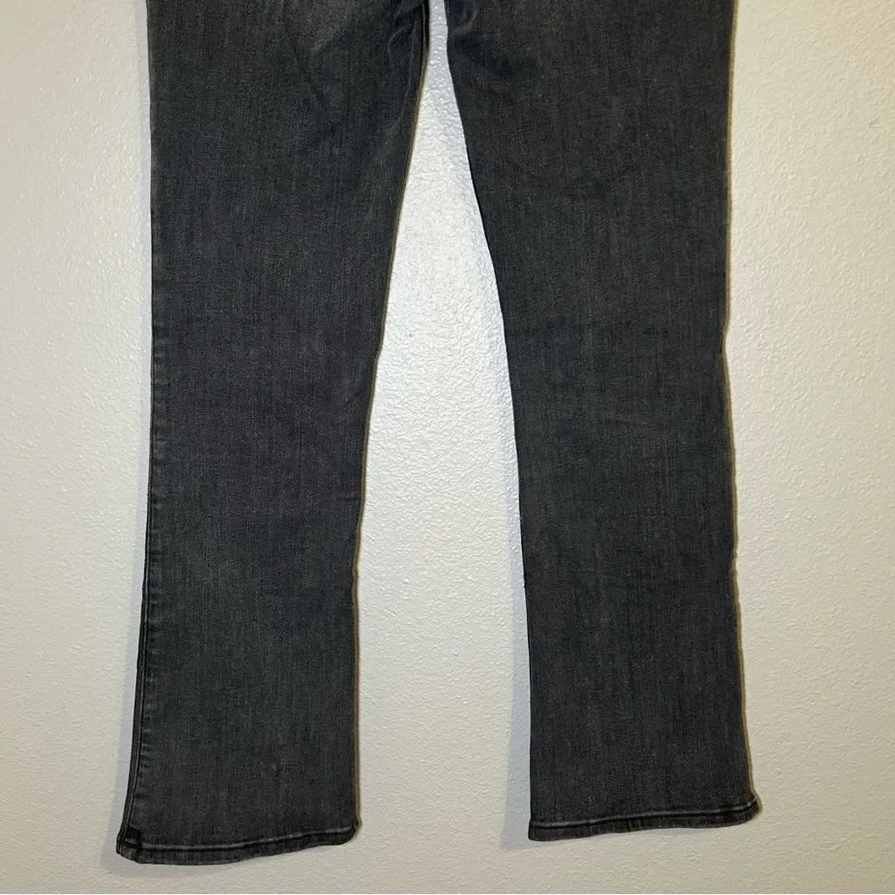 NEW Abercrombie Kids Black High Rise Split Hem Flare Jeans Girl’s Size 11 / 12